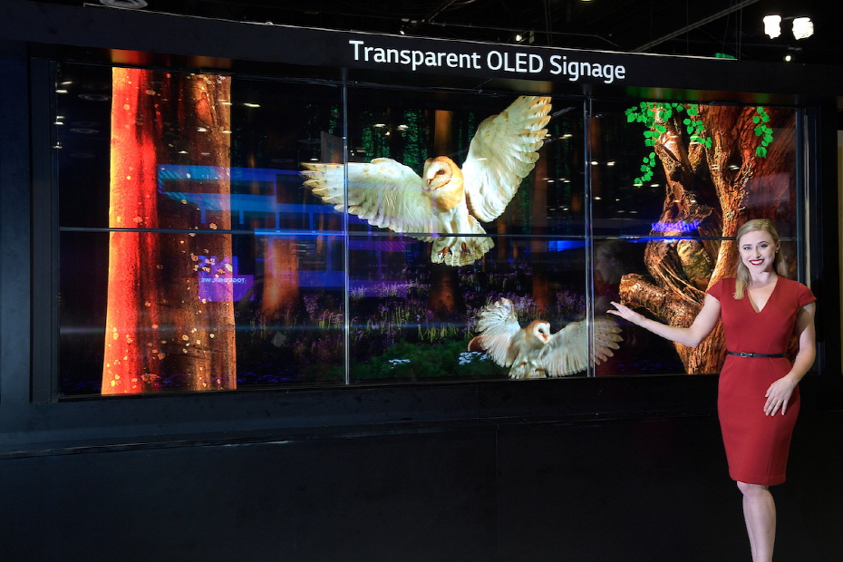 LG 55EW5F-A: Transparent OLED Digital Signage